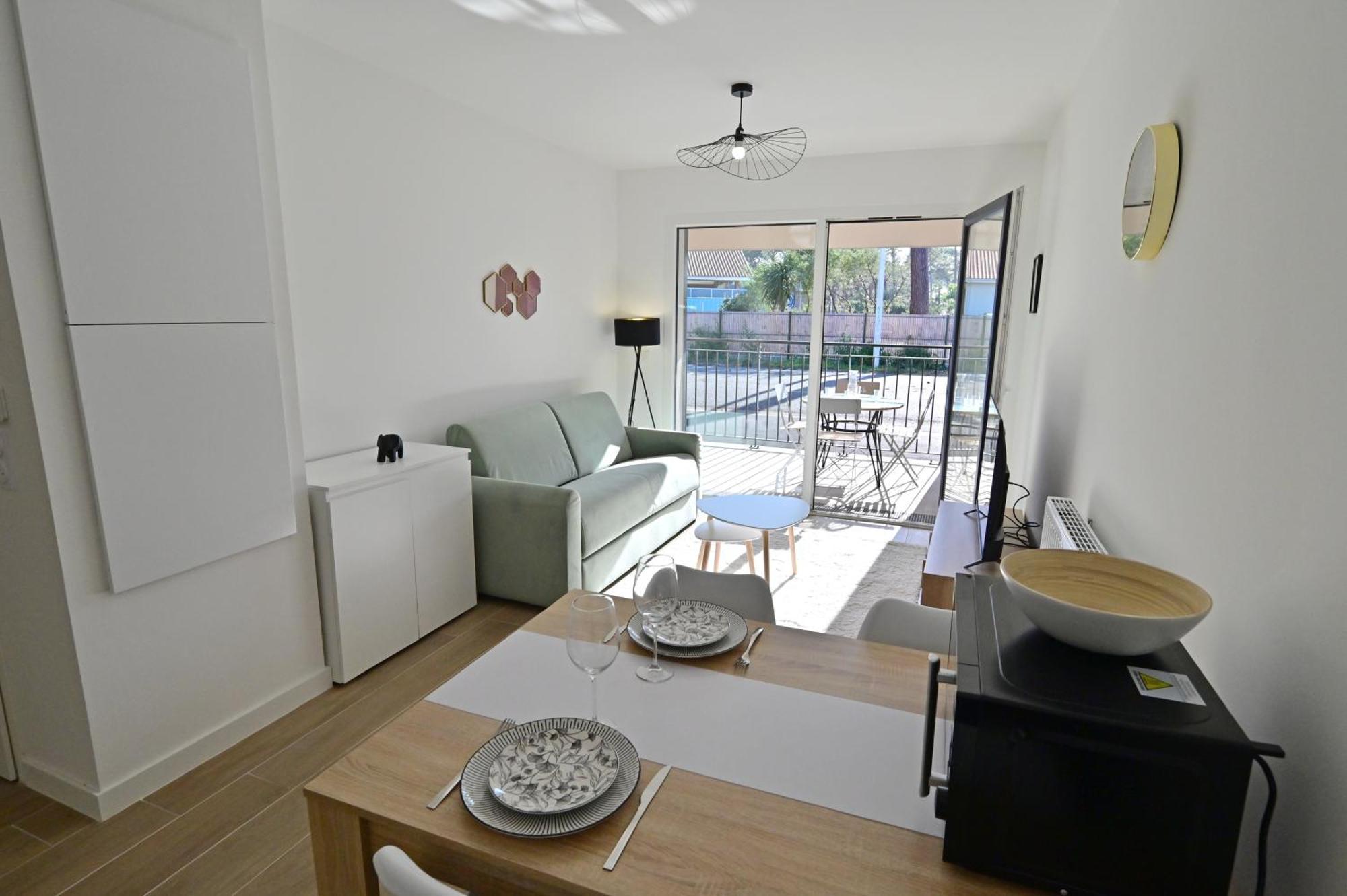 Biscawai Chaleureux Et Cosy Avec Terrasse Apartment Biscarrosse Exterior foto